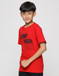 Nevada Print Jump High Kaos Lengan Pendek Anak Laki-Laki