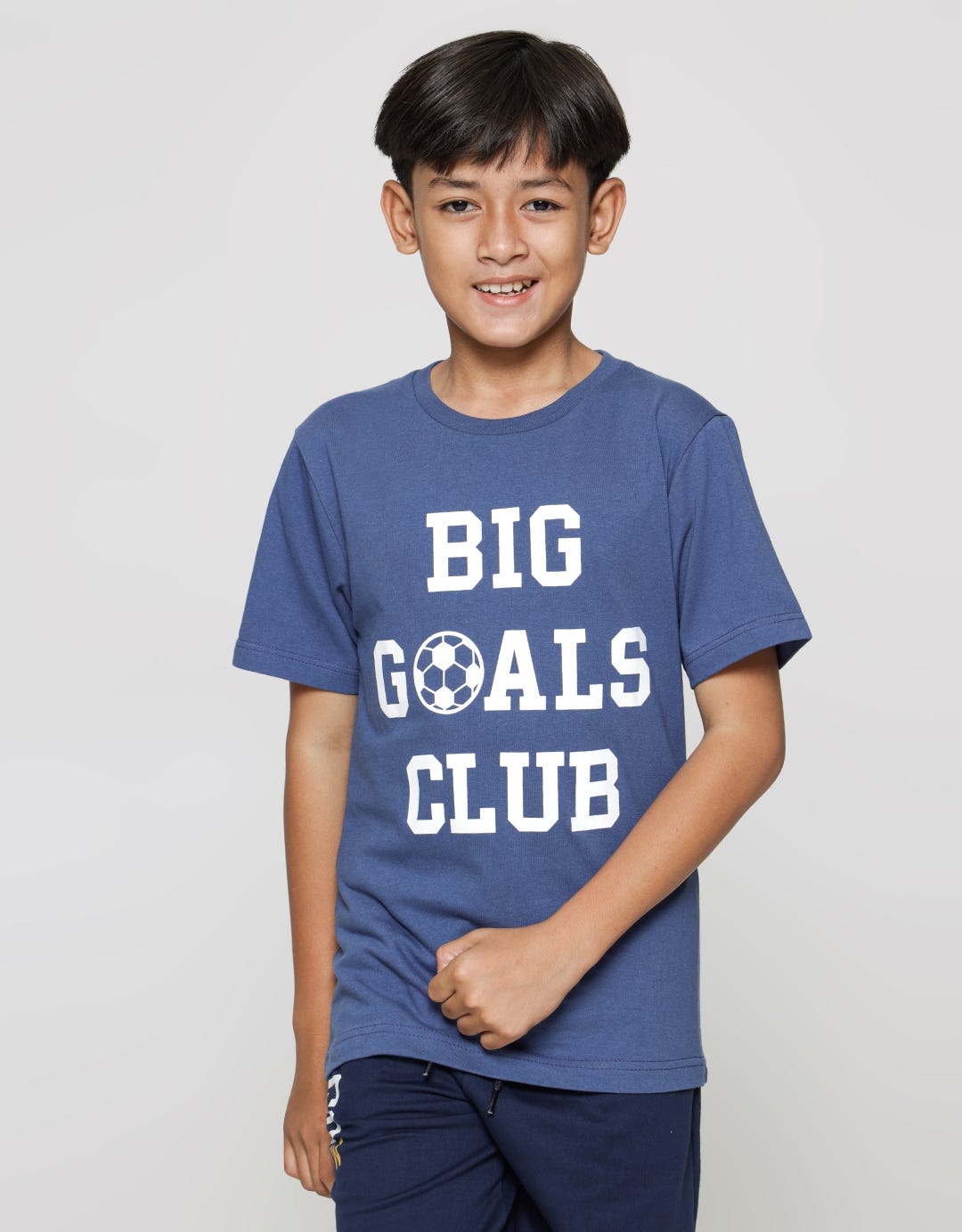 Nevada Print Big Goals Club Kaos Lengan Pendek Anak Laki-laki