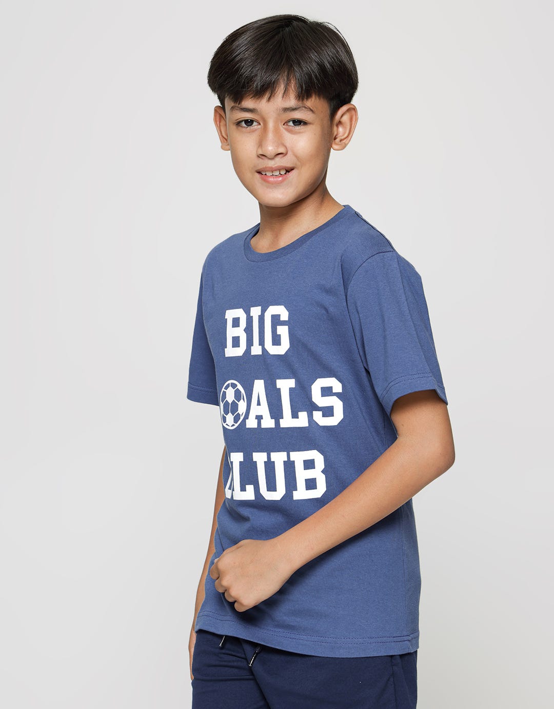Nevada Print Big Goals Club Kaos Lengan Pendek Anak Laki-laki
