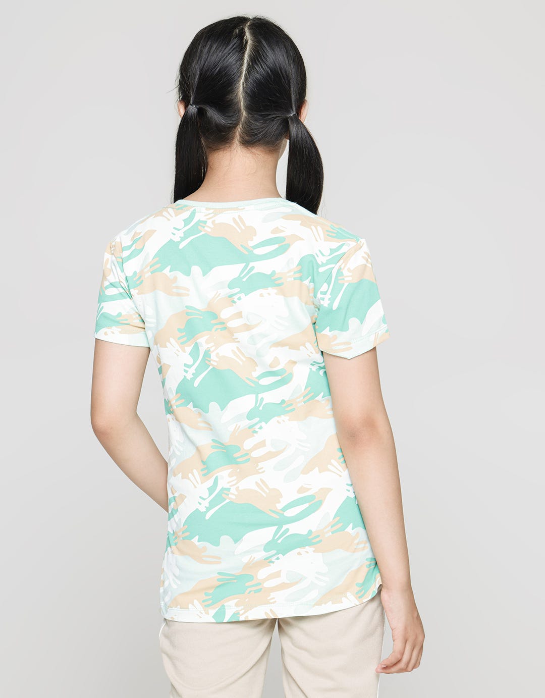 Aero Camo Rabbit Kaos Anak Perempuan