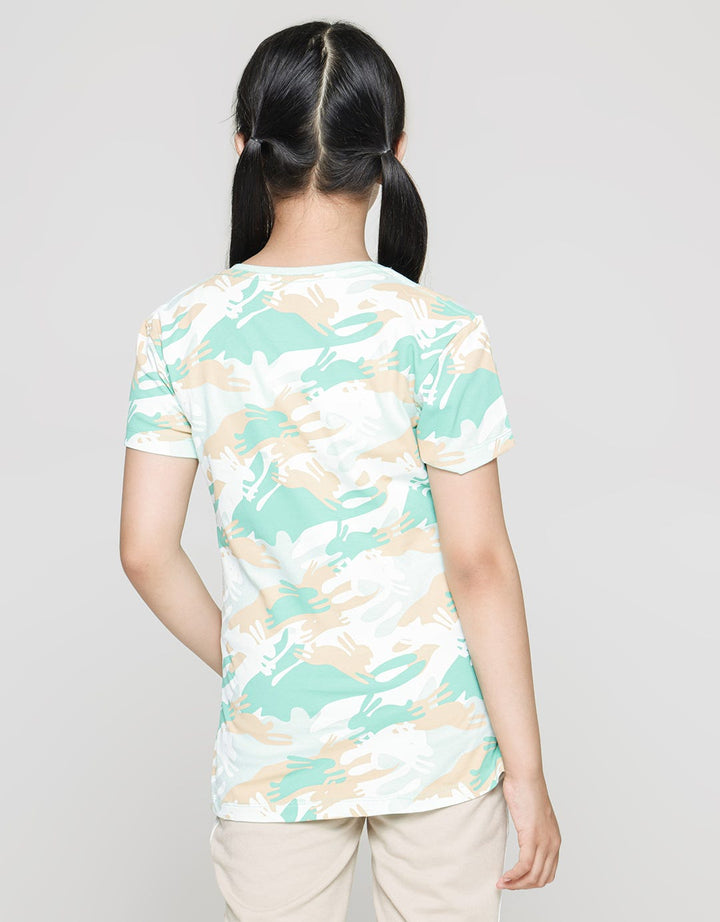 Aero Camo Rabbit Kaos Anak Perempuan