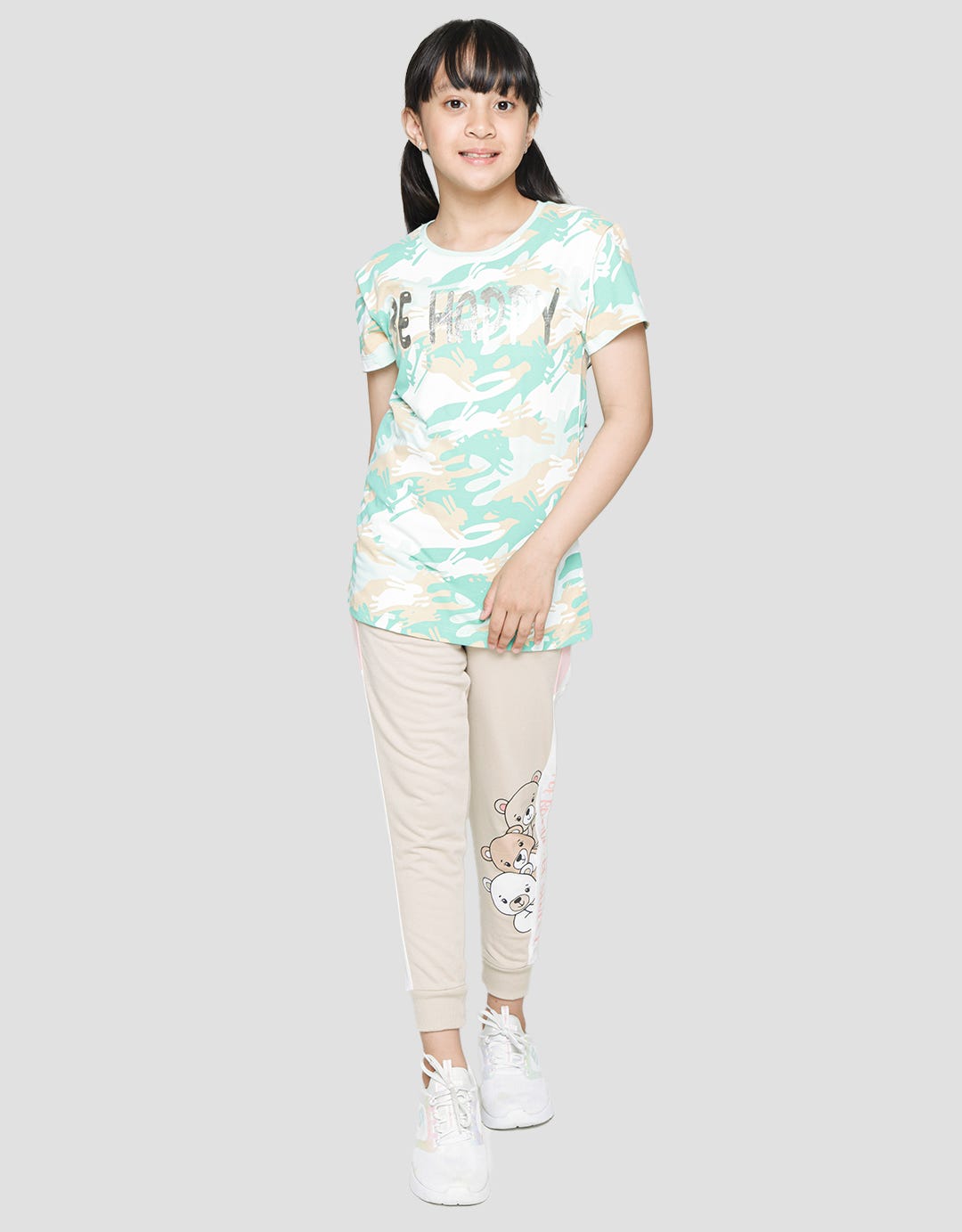 Aero Camo Rabbit Kaos Anak Perempuan