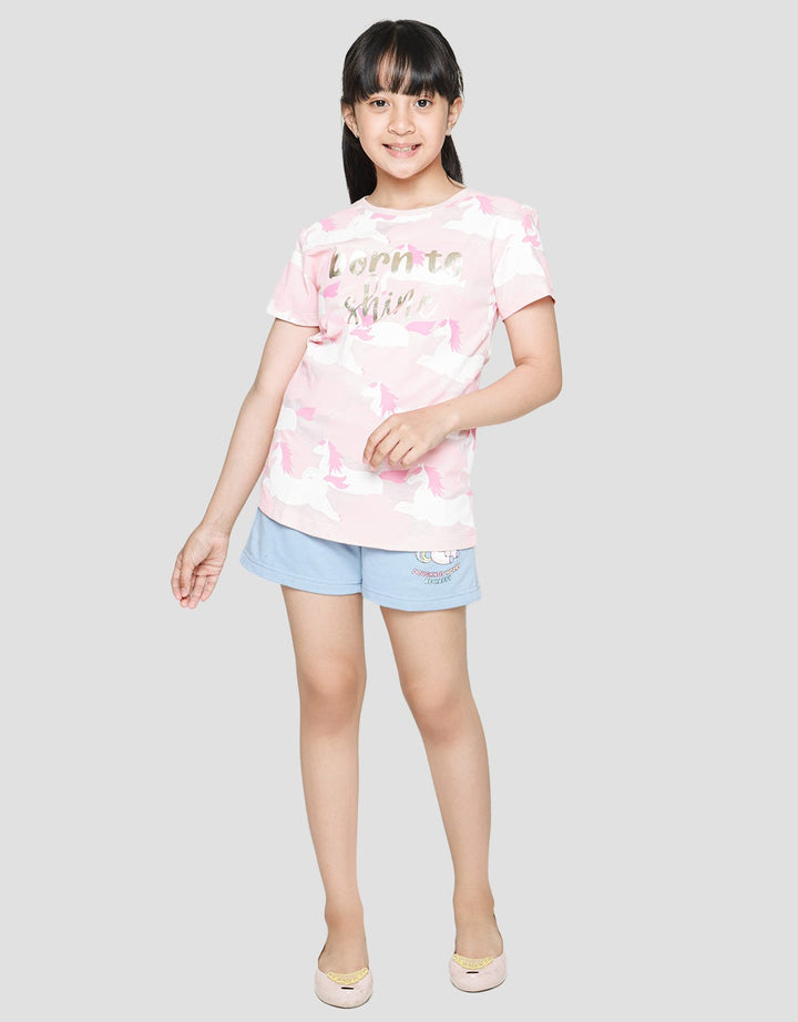 Aero Camo Full Print Girls T-Shirt
