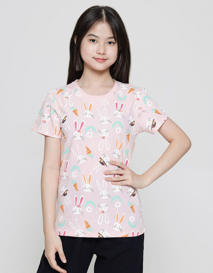 Aero Rabbit Carrot Kaos Anak Perempuan
