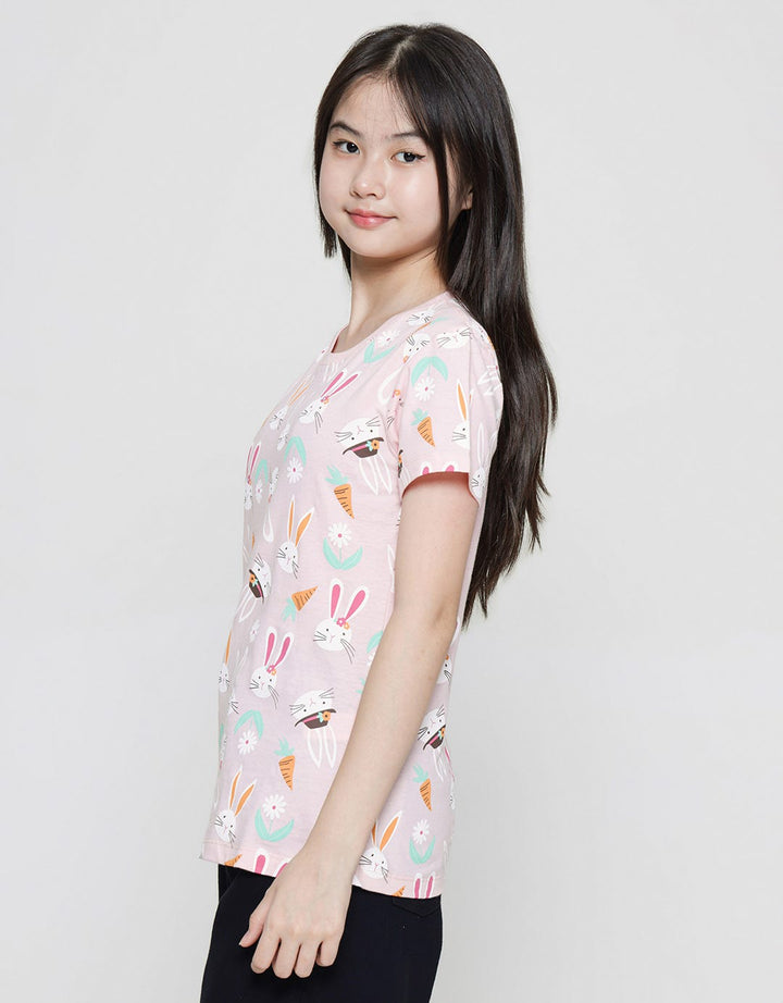 Aero Rabbit Carrot Kaos Anak Perempuan