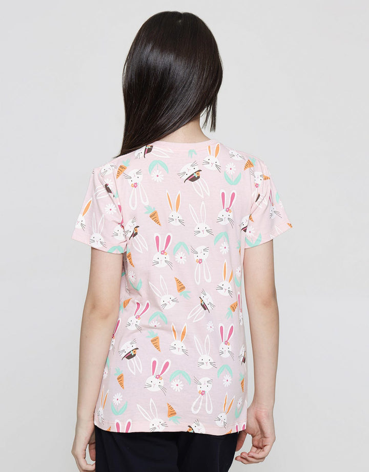 Aero Rabbit Carrot Kaos Anak Perempuan