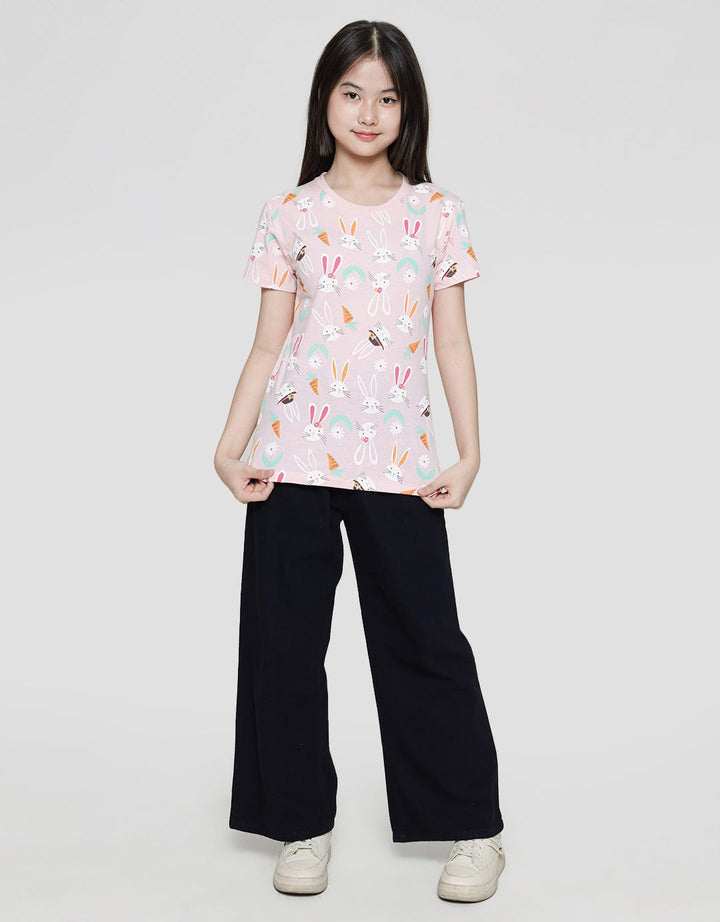 Aero Rabbit Carrot Kaos Anak Perempuan