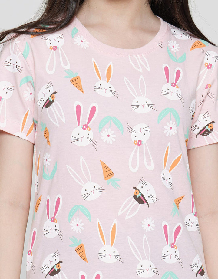 Aero Rabbit Carrot Kaos Anak Perempuan