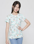 Aero Short Sleeve T-Shirt Print Cat Meow Star