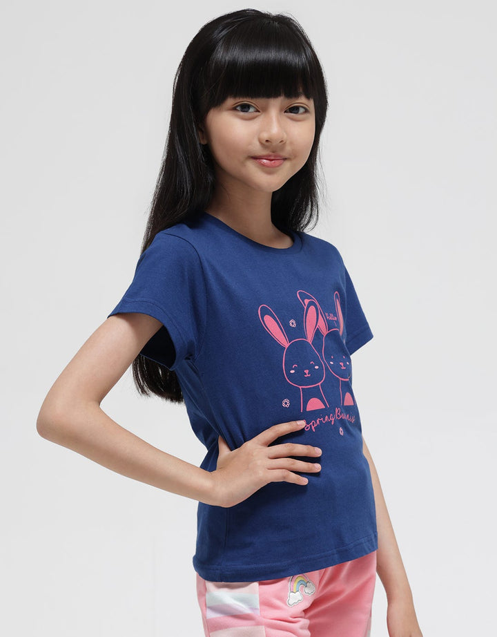 Little M Short Sleeve T-Shirt Hello Bunnies