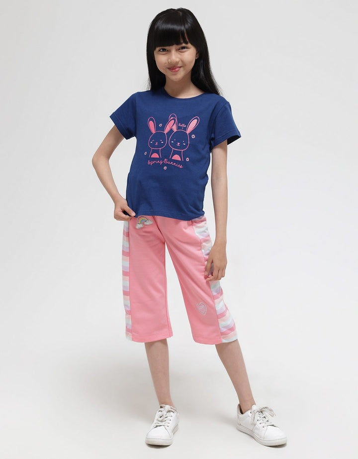 Little M Short Sleeve T-Shirt Hello Bunnies