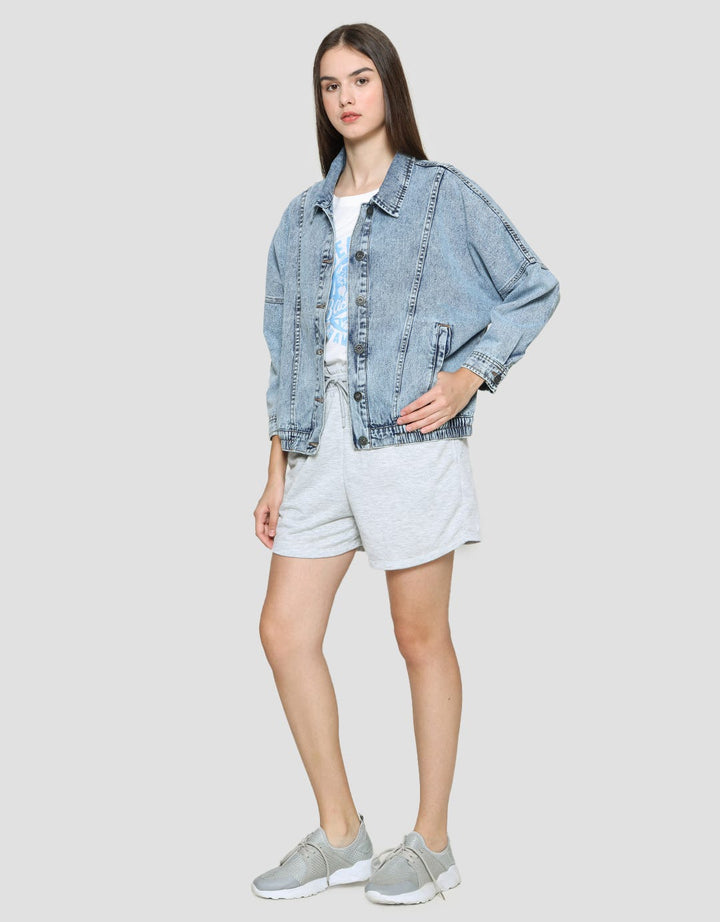 Nevada Jaket Denim Reguler Wanita