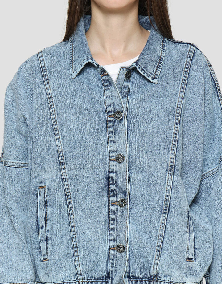 Nevada Jaket Denim Reguler Wanita