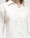Nevada Long Sleeve Shirt Woven Top Reg Brushed Cotton Twill