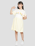 Nevada Short Sleeve Midi Dress Knit With Cute Chenille