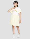 Nevada Short Sleeve Midi Dress Knit With Cute Chenille