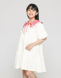Nevada Knit Ruffle Collar Dress Anak Perempuan