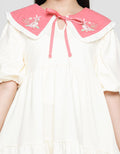 Nevada Knit Ruffle Collar Dress Anak Perempuan