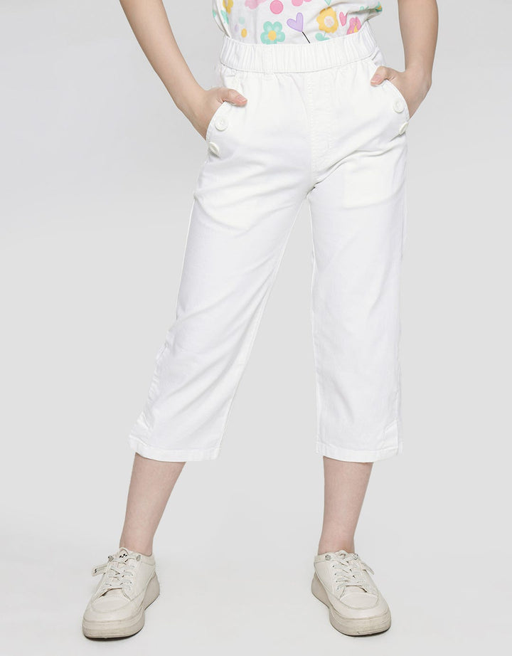 Nevada Side Button Woven Celana Anak Perempuan