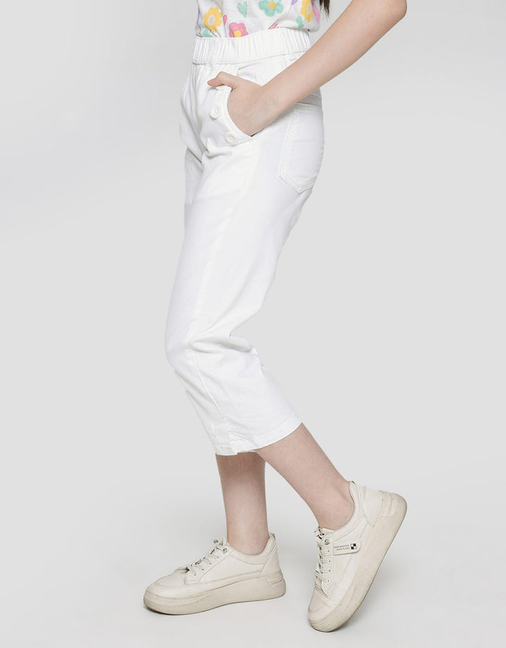 Nevada Side Button Woven Celana Anak Perempuan