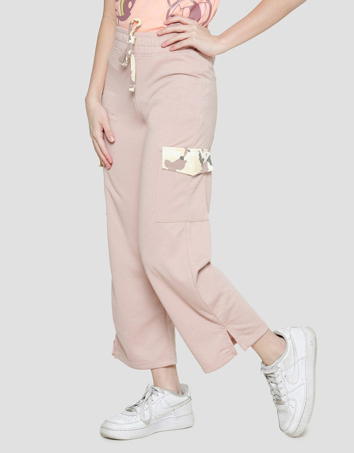 Nevada Girls Wideleg Print Girl Gang With Camo Pants