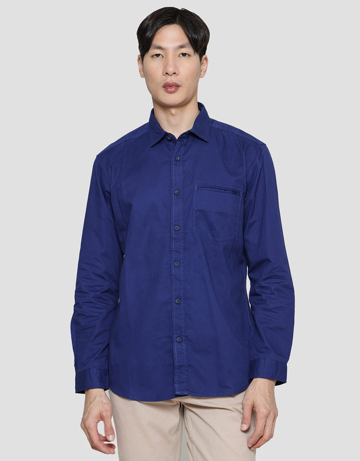 Lois Basic Plain Kemeja Formal Pria