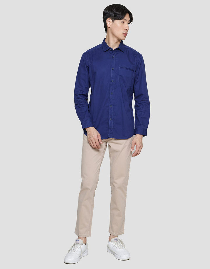 Lois Basic Plain Kemeja Formal Pria