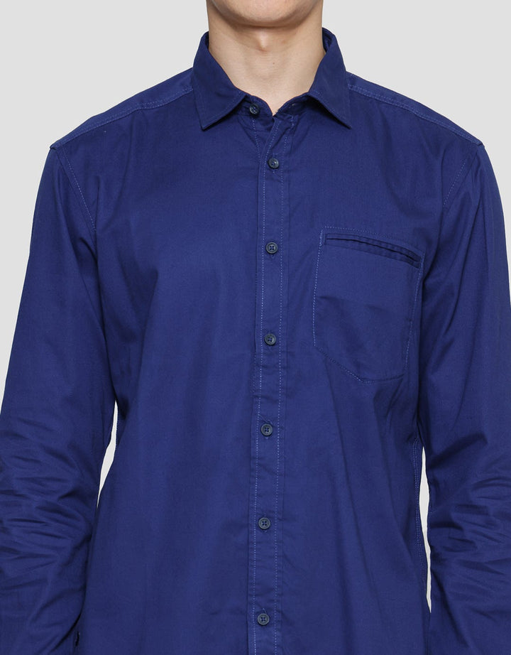 Lois Basic Plain Kemeja Formal Pria