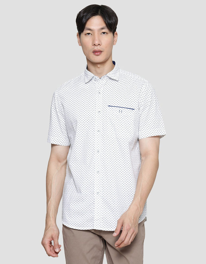 Lois Full Print Kemeja Lengan Pendek Pria