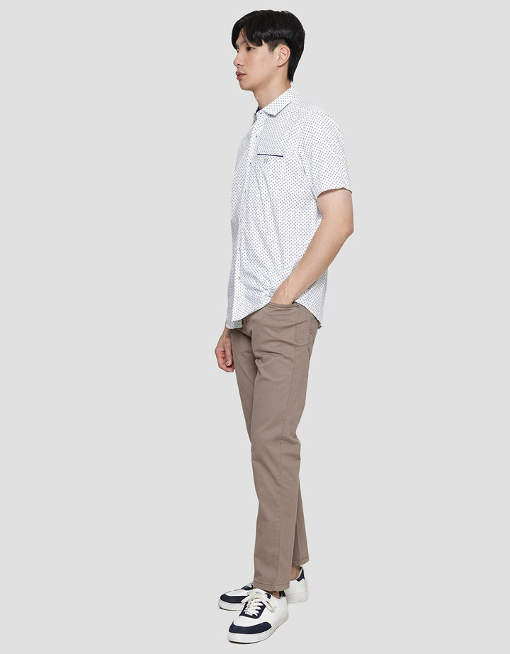 Lois Full Print Kemeja Lengan Pendek Pria