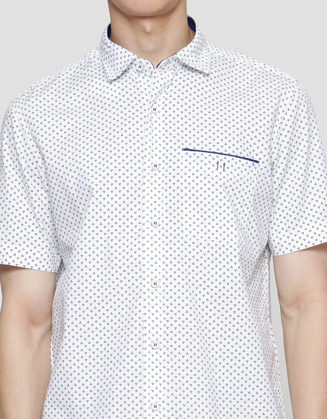 Lois Full Print Kemeja Lengan Pendek Pria