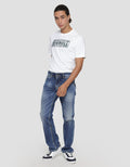 Lois Straight Fit Button Jeans