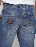 Lois Straight Fit Button Jeans