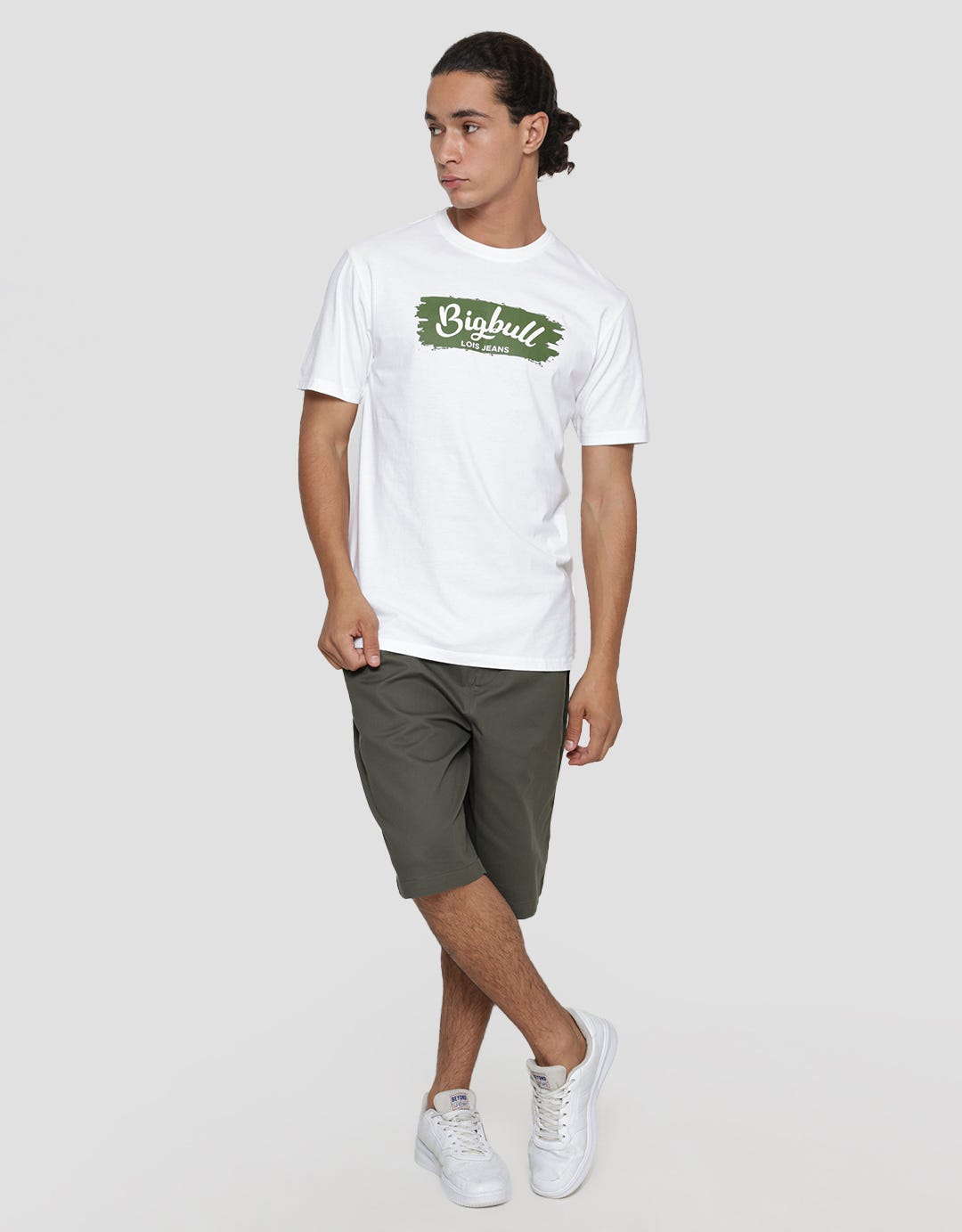 Lois Big Bull Print Word T-Shirt