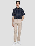 Lois Slim Stretch Fit Casual Celana Chino Pria