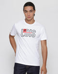 Lois Logo Print Kaos Casual Pria
