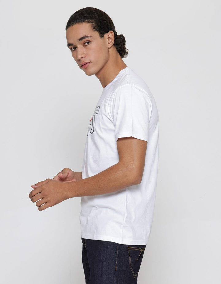 Lois Logo Print Kaos Casual Pria