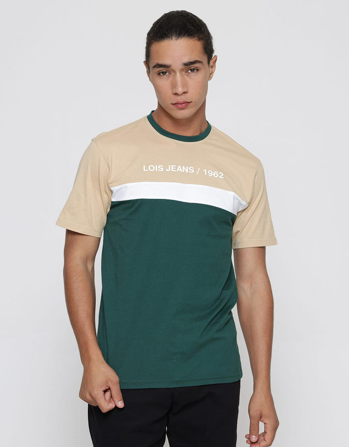 Lois Logo Colour Block Kaos Pria