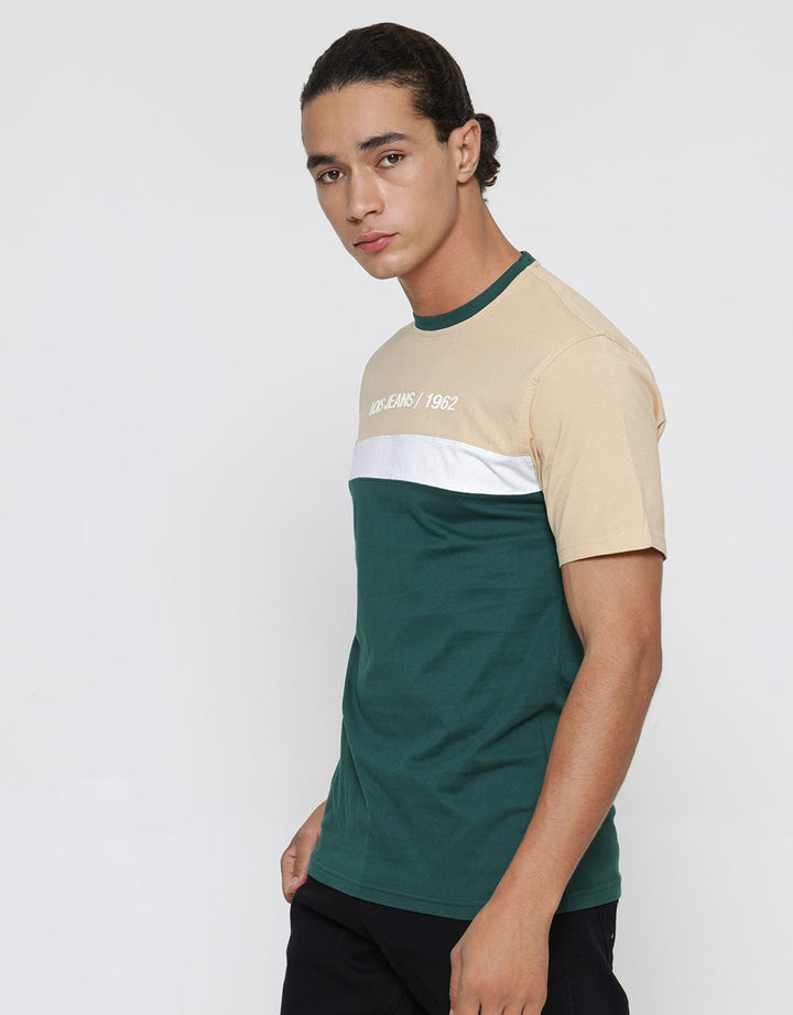 Lois Logo Colour Block Kaos Pria