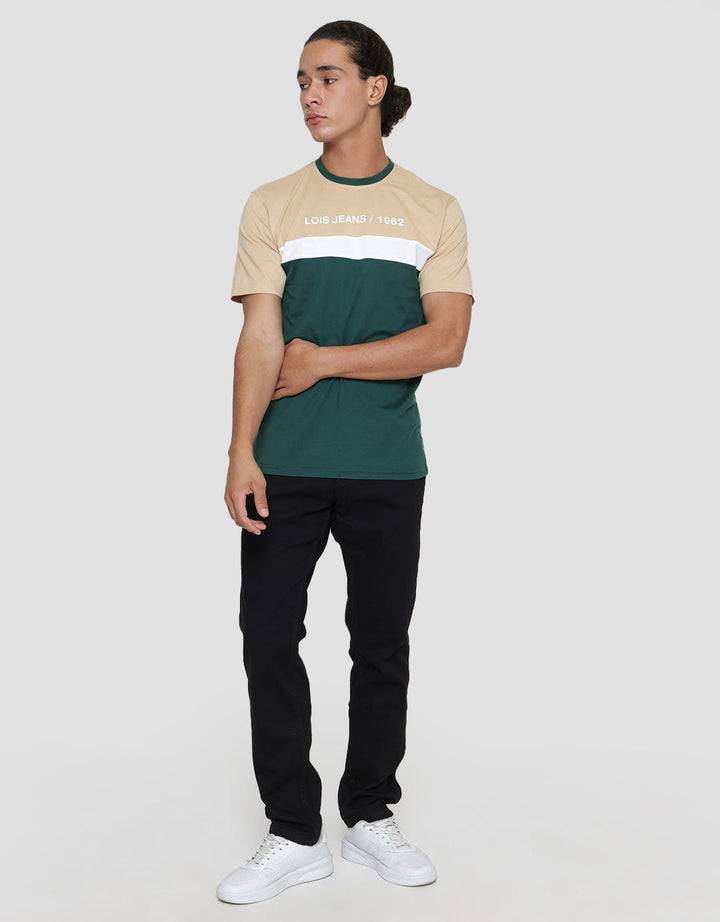 Lois Logo Colour Block Kaos Pria