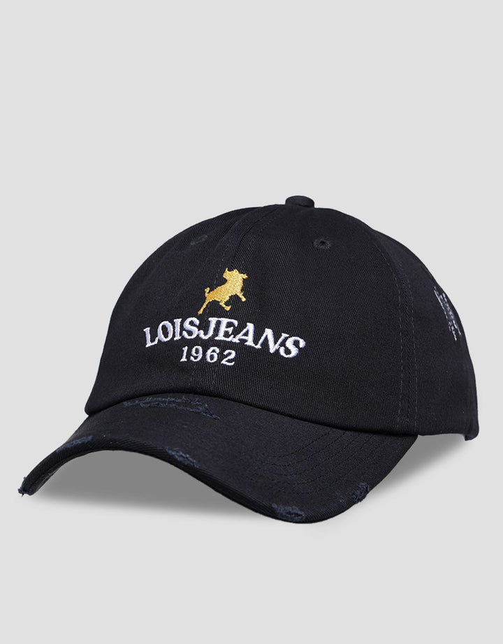 Lois Jeans 1962 Logo Bordir Topi HDM341BL