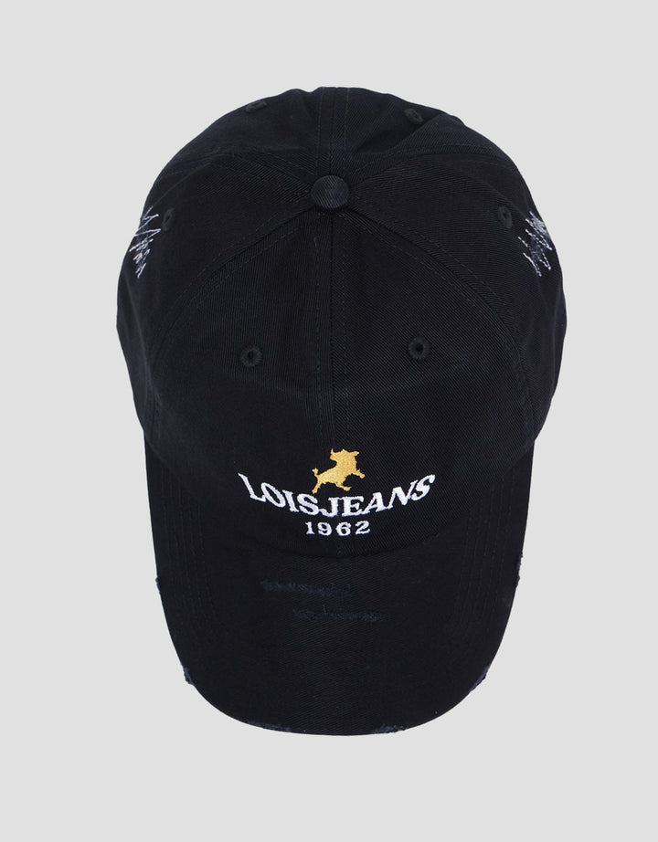 Lois Jeans 1962 Logo Bordir Topi HDM341BL