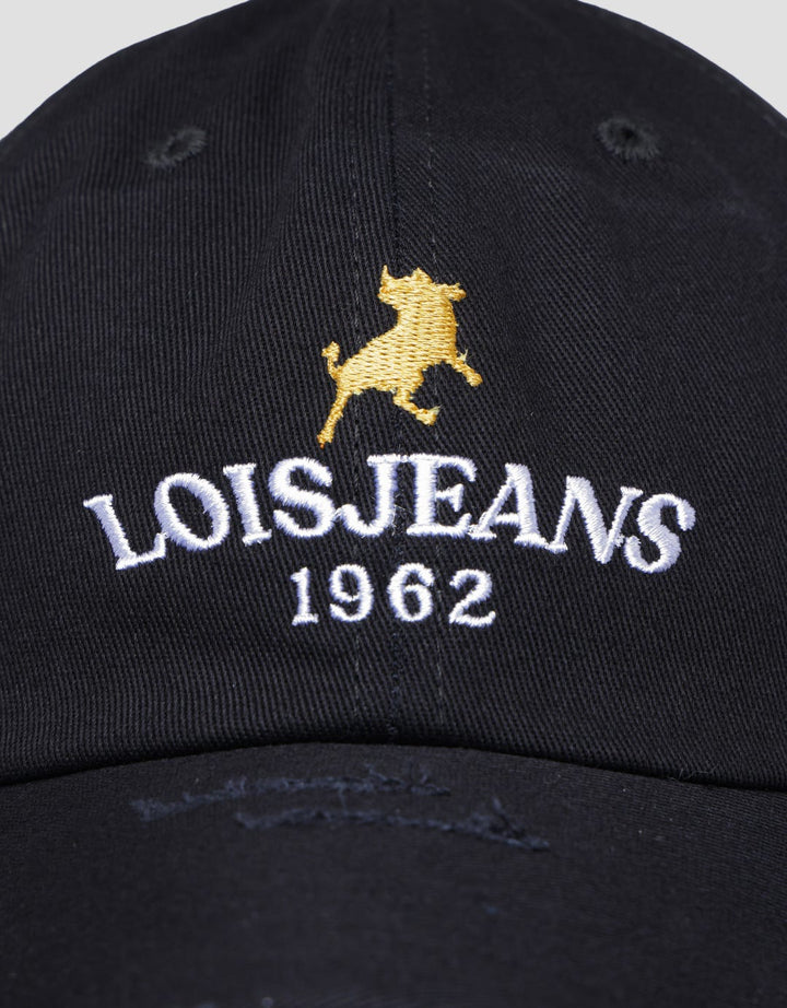 Lois Jeans 1962 Logo Bordir Topi HDM341BL