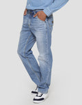 Lois Washed Accent Straight Fit Jeans