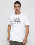 Lois Logo Wording Print Kaos Pria