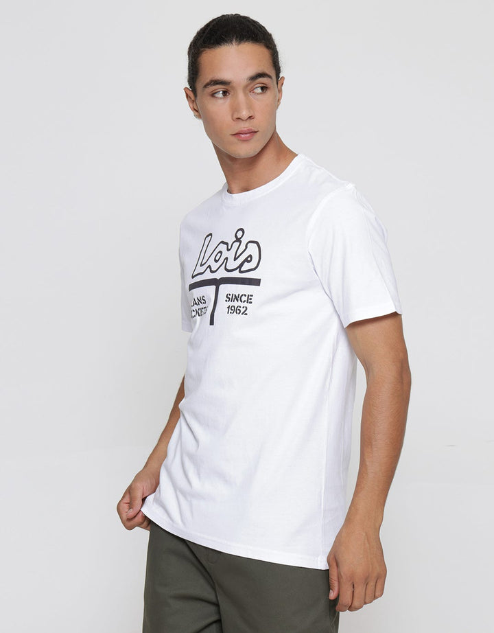 Lois Logo Wording Print Men's T-Shirt