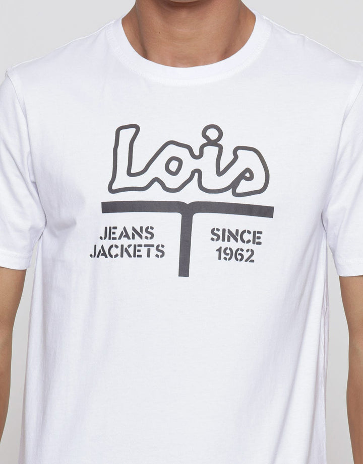 Lois Logo Wording Print Men's T-Shirt