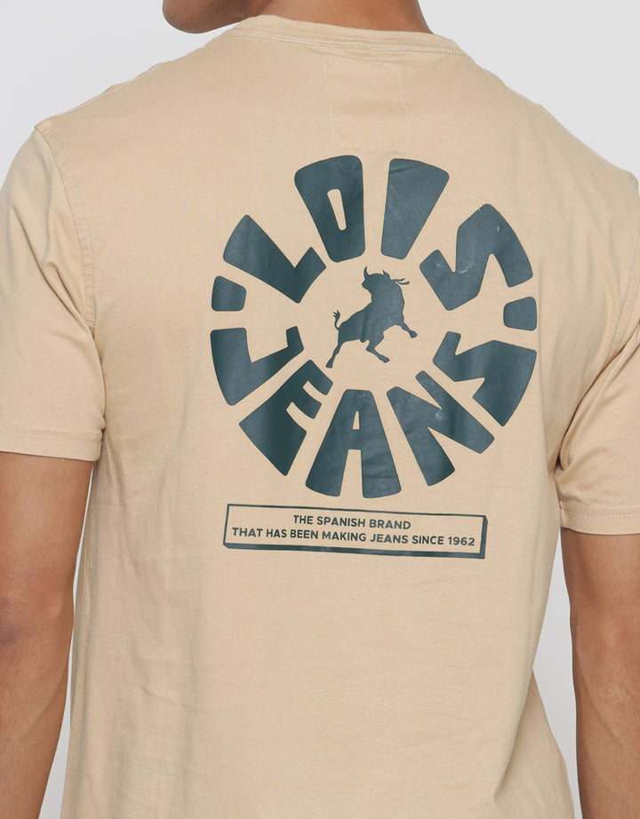 Lois Logo Backprint Men's Casual T-Shirt