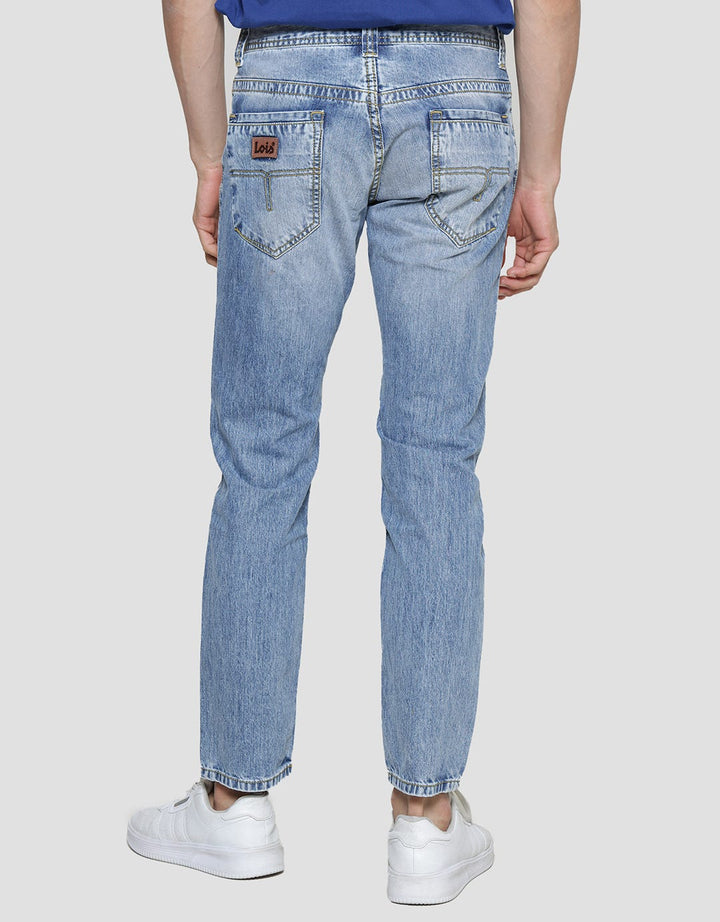 Lois Casual Washed Accent Celana Slim Fit Jeans Pria