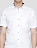 Lois Basic Plain Short Kemeja Formal Pria
